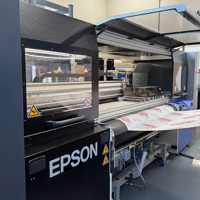 Large volume fabric printing