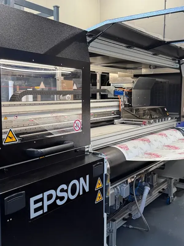Large volume fabric printing